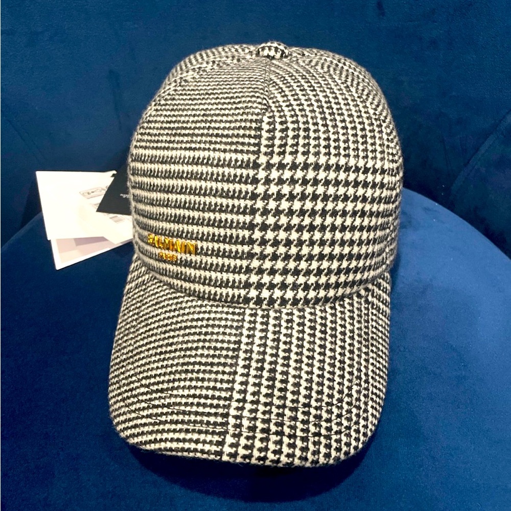 Balmain Houndstooth Hat